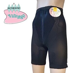 Isis Long Leg Panty Girdle W.T. Grant Vintage 50s-60s Metal Garter Clips ILGWU